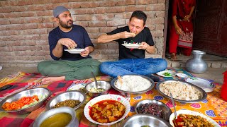 Unseen VILLAGE FOOD in Bangladesh HUGE LUNCH  Kulfi Malai in Rural Bangladesh [upl. by Hayn]