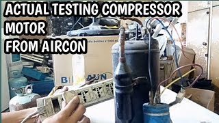 MANUAL TESTING COMPRESSOR  Aircon [upl. by Market]