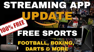 Exciting New Update For Streaming App With Tons Of Free Sports Content [upl. by Wisnicki]