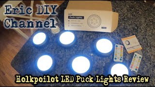 Holkpoilot LED Puck Lights Review [upl. by Aidole]