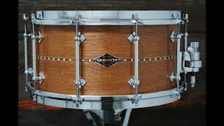 Craviotto 7x14quot Solid Mahogany Snare Drum  45Degree Edges [upl. by Ettena951]