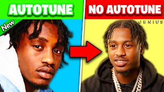 GENIUS INTERVIEWS vs SONGS 2021 AUTOTUNE vs NO AUTOTUNE [upl. by Levi788]