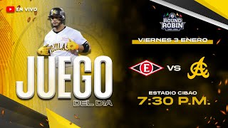 LEONES DEL ESCOGIDO VS ÁGUILAS CIBAEÑAS  ROUND ROBIN 202425 [upl. by Dnomyad]