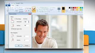 How to resize an image in Paint Tutorial [upl. by Arimihc]