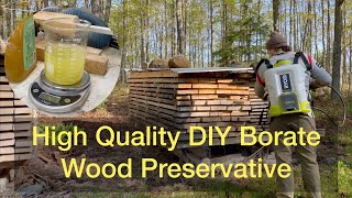 DIY Borate Wood Preservative  Recipe Application Results [upl. by Suzanna]