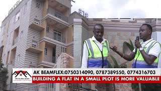 BUILDING A FLAT IN A SMALL PIECE OF LAND IS MORE VALUABLE  AK BEAMFLEX INTERNATIONAL 0750314090 [upl. by Burtie]