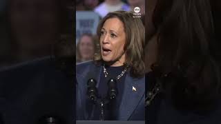 Harris begins Michigan rally speech by addressing war in Gaza [upl. by Zippel]