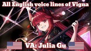 Arknights Vignas EN voice lines [upl. by Havard]