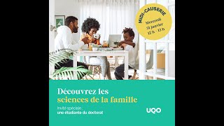 Séance dinformation Doctorat en sciences de la famille 31 janvier 2024 [upl. by Genisia]