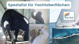 Spezialist für Yachtlackierung Osmosesanierung Strahlen und Beschichten GfK Reparaturen [upl. by Rebma842]