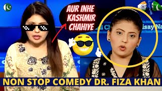 NON STOP COMEDY DR FIZA KHAN 😂 🔥  Pak Media On India Latest [upl. by Idnym]