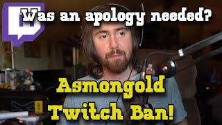 Asmongold Situation TWITCH BAN Taking Hard Stances asmongold twitchban gaming [upl. by Yeznil]