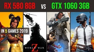 GTX 1060 3GB vs RX 580 8GB tested in 5 games [upl. by Audi]