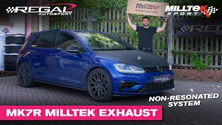 FITTING A VW MK7 GOLF R WITH MILLTEK SPORT EXHAUST NONRESONATED [upl. by Airol]