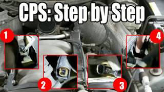 Crankshaft Position Sensor  Step by Step crank Chrysler Crossfire Mercedes Benz SLK320 Clk AMG [upl. by Gombosi]