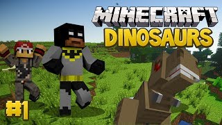 Minecraft Dinosaurs Mod Fossils and Archaeology Survival Series Episode 1  A Great Start [upl. by Ulick]