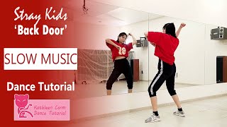 Stray Kids quotBack Doorquot Dance Tutorial  Slow music  mirrored [upl. by Ruffin]