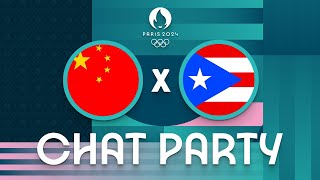 China v Puerto Rico  Womens Olympic Basketball Tournament Paris 2024  Chat Party ⚡🏀 [upl. by Ewen]