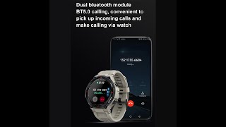 New K22 smartwatch connect with smartphone by Da fit [upl. by Winer76]