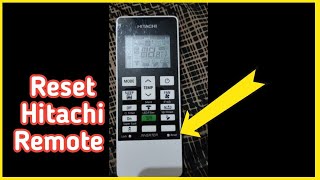 HOW TO RESET HITACHI AC REMOTE Hitachi ac remote functionshitachi ac remote control [upl. by Sedruol]