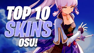 osu Top 10 Beautiful Skins Compilation 2021 [upl. by Odragde]