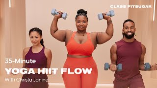 35Minute HIIT Flow Yoga With Christa Janine  POPSUGAR FITNESS [upl. by Oninotna210]