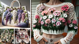 Loved These Beautiful CrochetKnitting Bag Designs Crochet Designs for Womens Cardigans [upl. by Rentsch]