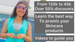 Pay 45k instead of 120k 55 awoof skincare Training update learn how to perfectly promix ur product [upl. by Anana]