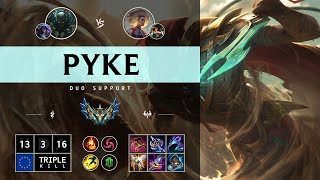 Pyke Support vs Rell  EUW Challenger Patch 1413 [upl. by Lotson269]