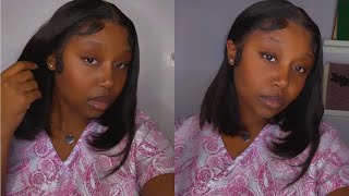 SHEIN 12 INCH BOB WIG INSTALL [upl. by Okomom]