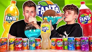 BROTHERS TRY EVERY FLAVOUR OF FANTA AND MIX THEM [upl. by Xanthus]