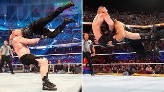 Brock Lesnar and Roman Reigns trade thunderous F5s and massive Spears [upl. by Ezaria]