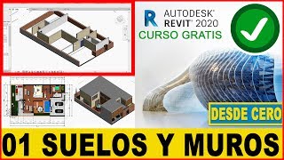 ✅110 CURSO COMPLETO de REVIT 2020 GRATIS  SUELOS Y MUROS TUTORIAL para principiantes DESDE CERO [upl. by Nalek]