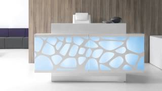 Reception Desks  Modern Office Furniture [upl. by Suivatra868]