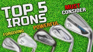 Top 5 FORGIVING Irons For EVERY MidHigh Handicap Golfer in 2024 [upl. by Aneetsyrk]