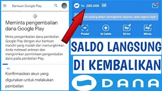 Cara Mengembalikan Saldo Dana Yang Terpotong Google [upl. by Essinger]