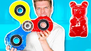 DIY GIANT GUMMY FIDGET SPINNER How To Make Rare Edible Candy Fidget Spinners amp Tricks [upl. by Marcellina401]