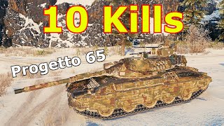 World of Tanks Progetto M40 mod 65  10 Kills [upl. by Aelyak]