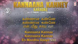 kannana kanne Tamil Karaoke with lyrics SDKaraokeOfficial [upl. by Anidam117]