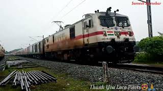 Acknowledgment By LP  12432 TVC Rajdhani Express  Konkan Railway  Sarvesh Shirsekar [upl. by Ruckman46]