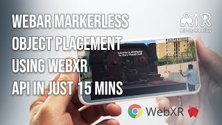 WebAR Markerless Object Placement  AR in Browser using WebXR API Google WebXR APIWebXR Emulator [upl. by Ahrendt]