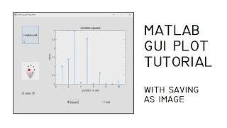 MATLAB GUI Plot Tutorial with saving as image [upl. by Lewie778]