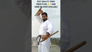 WOODEN TONFA ₹1000 PAIR HOME DELIVERY AVAILABLE tonfa karate martialarts karatesir online [upl. by Berriman]