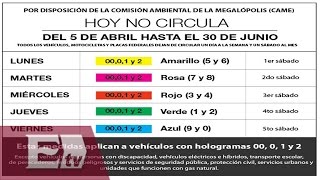 Así se aplicará el nuevo Hoy no Circula  Martín Espinosa [upl. by Haret]