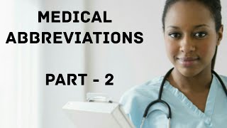 Common Medical abbreviations for nurses and doctors  Terms and Abbreviations in medicine [upl. by Ahsilrak]