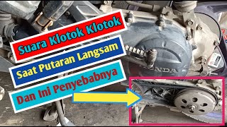 Penyebab Bunyi Klotok Klotok Di Cvt Vario Techno [upl. by Aerdnaxela105]