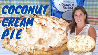 The Ultimate Coconut Cream Pie With Fluffy Meringue Topping [upl. by Edny]