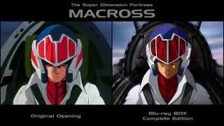 Macross Opening Video • Original amp Bluray Edition Comparison [upl. by Derby]