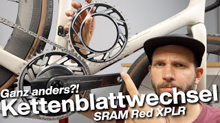 Geschraubt Kettenblattwechsel an der neuen SRAM Red XPLR 13fach  Technik TIPPS [upl. by Harret937]