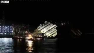 Costa Concordia  The Parbuckling Project  Time Lapse September 2013 [upl. by Nonie]